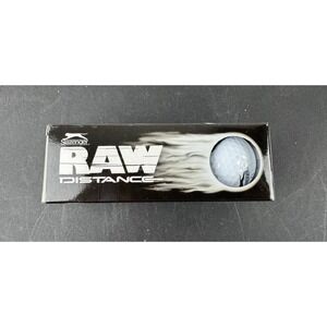 Slazenger Raw Distance Golf Balls White 3 Ball Sleeve High Energy Core